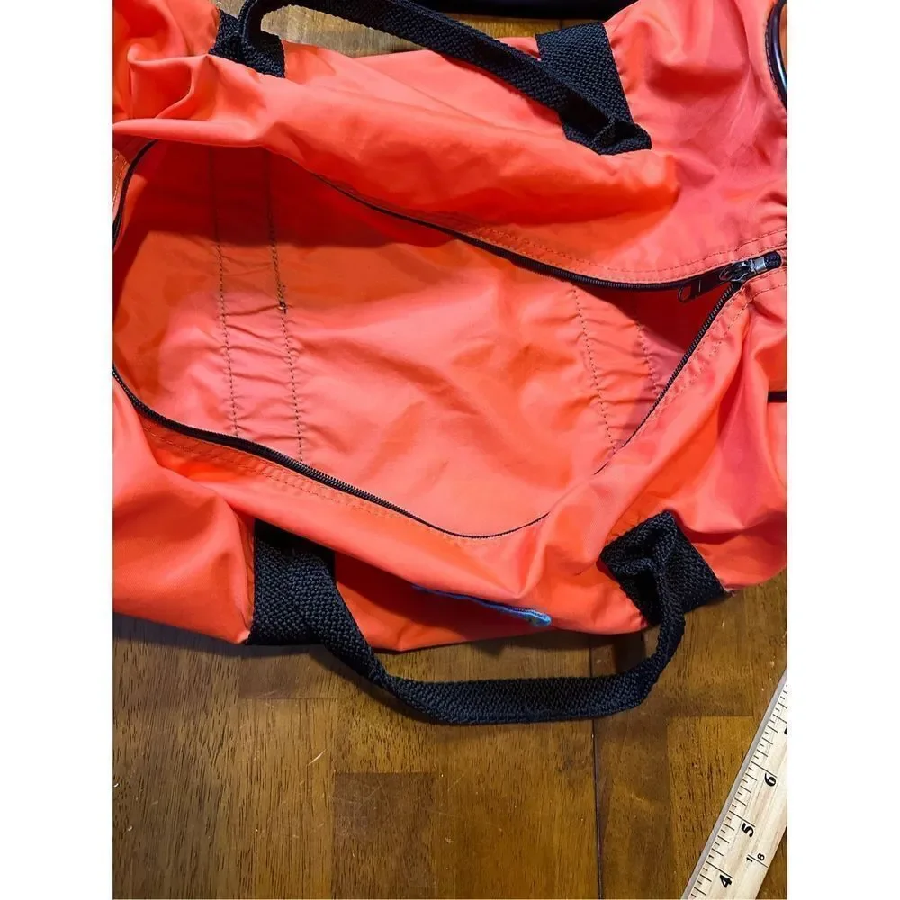 Vintage Sportsman Orange 19” Duffel Bag Nylon and Zipper